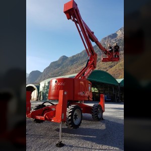 Articulating boom lift 16m with stabilizer 